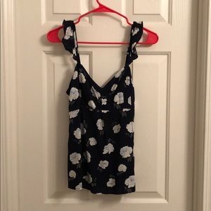 NWT Abercrombie and Fitch ruffle strap cami